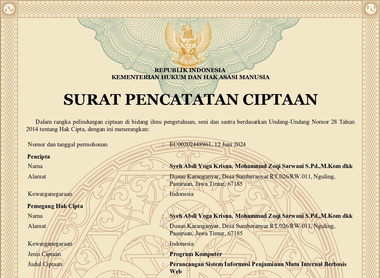 Copyright Certification